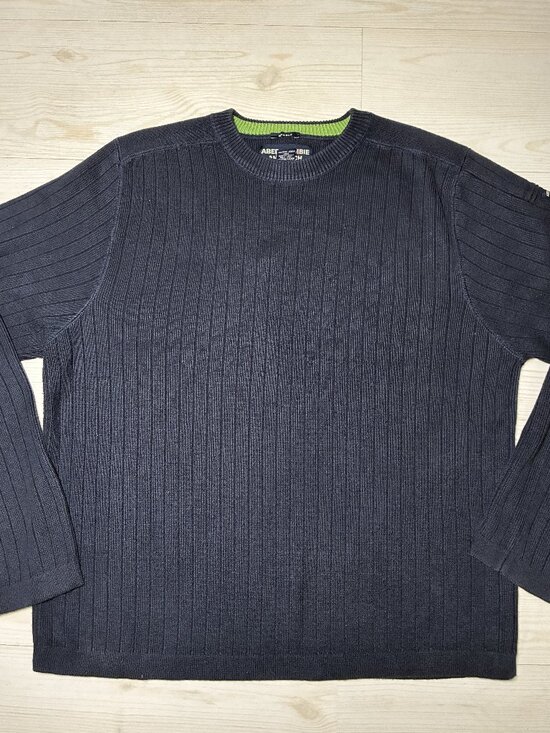 Abercrombie & Fitch Other - Vintage Abercrombie & Fitch Muscle Fit Ribbed Sweater Navy-Blue Men's XL